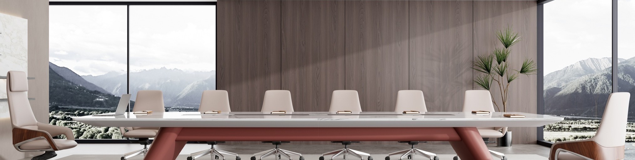 Conference table scene
