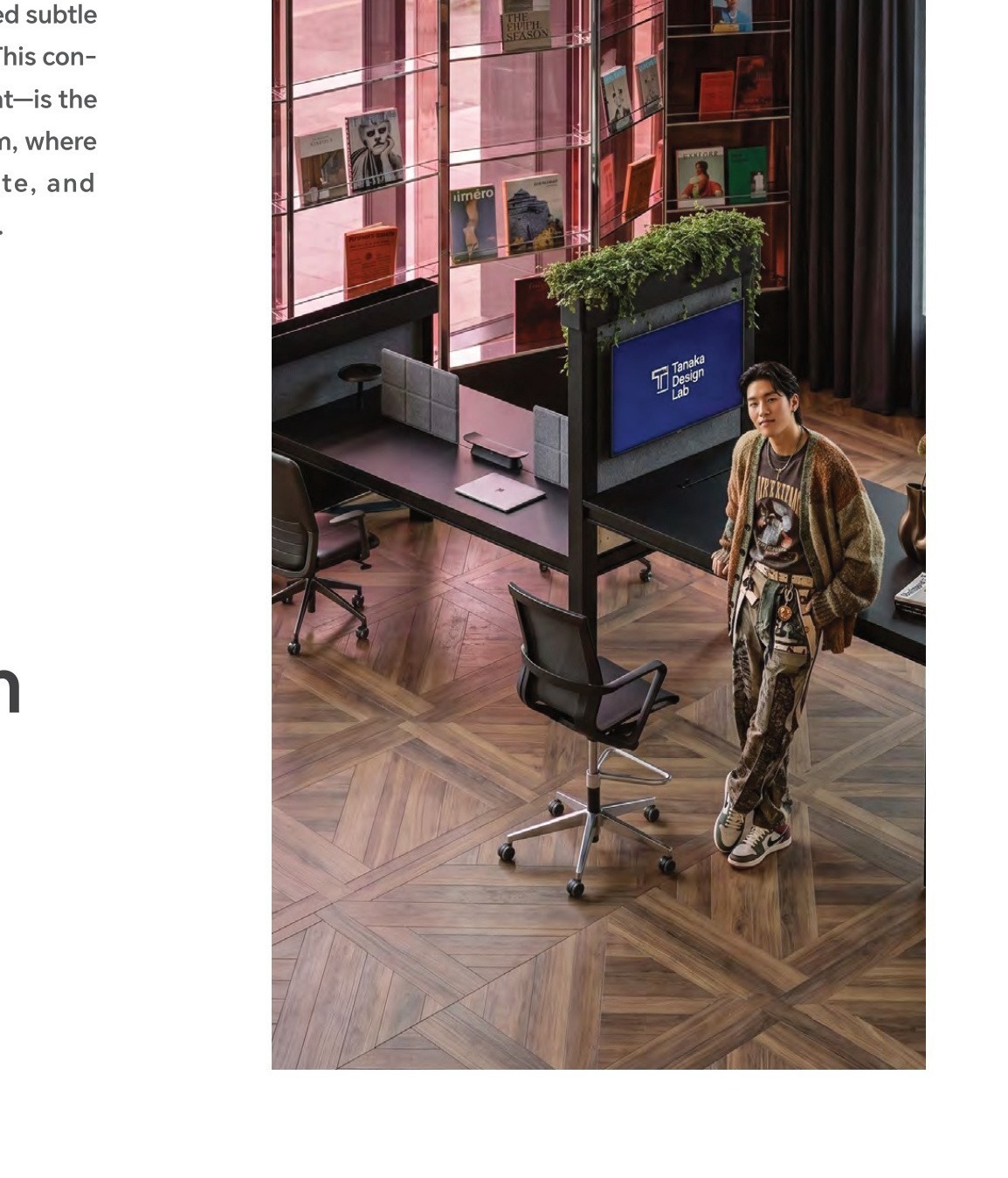 Staff workstation scene
